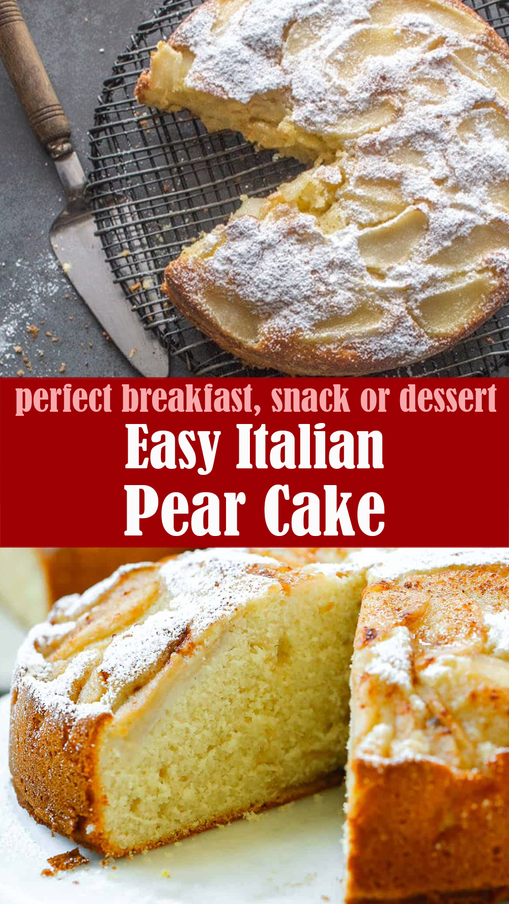 Easy Italian Pear Cake Recipe