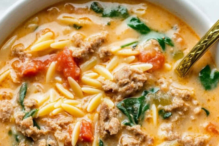 Easy Italian Sausage Orzo Soup