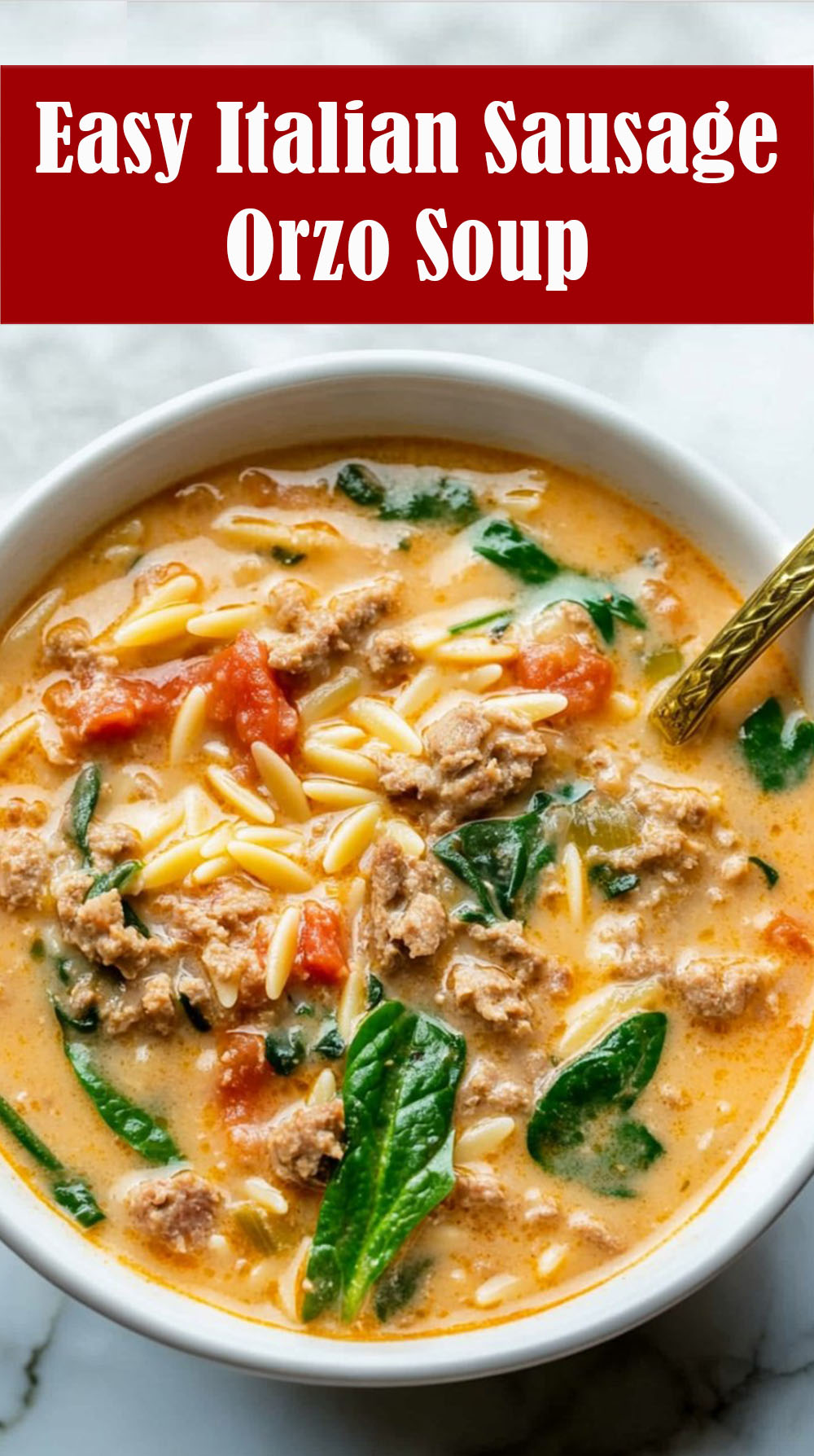 Easy Italian Sausage Orzo Soup