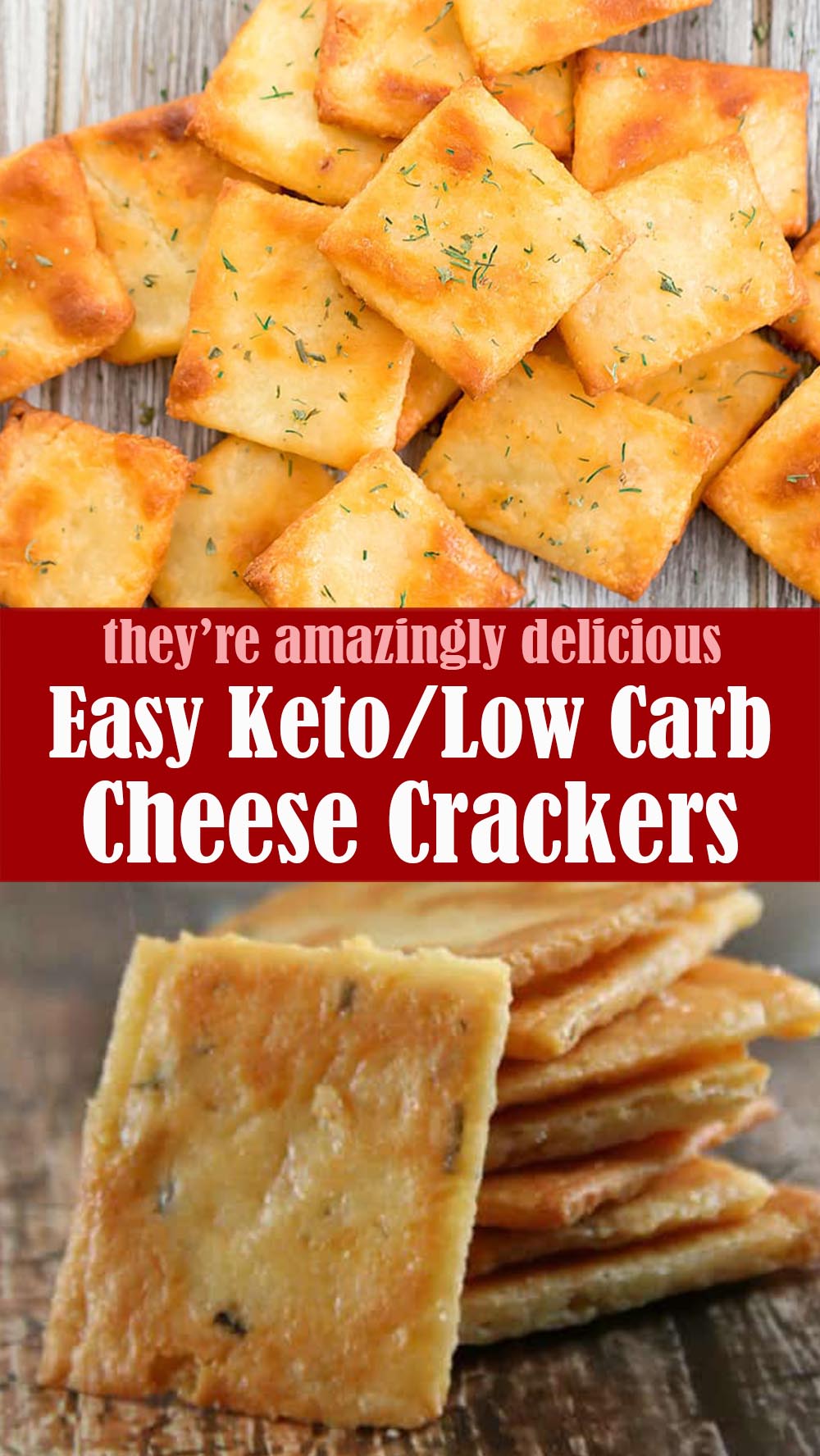 Easy Low Carb Cheese Crackers