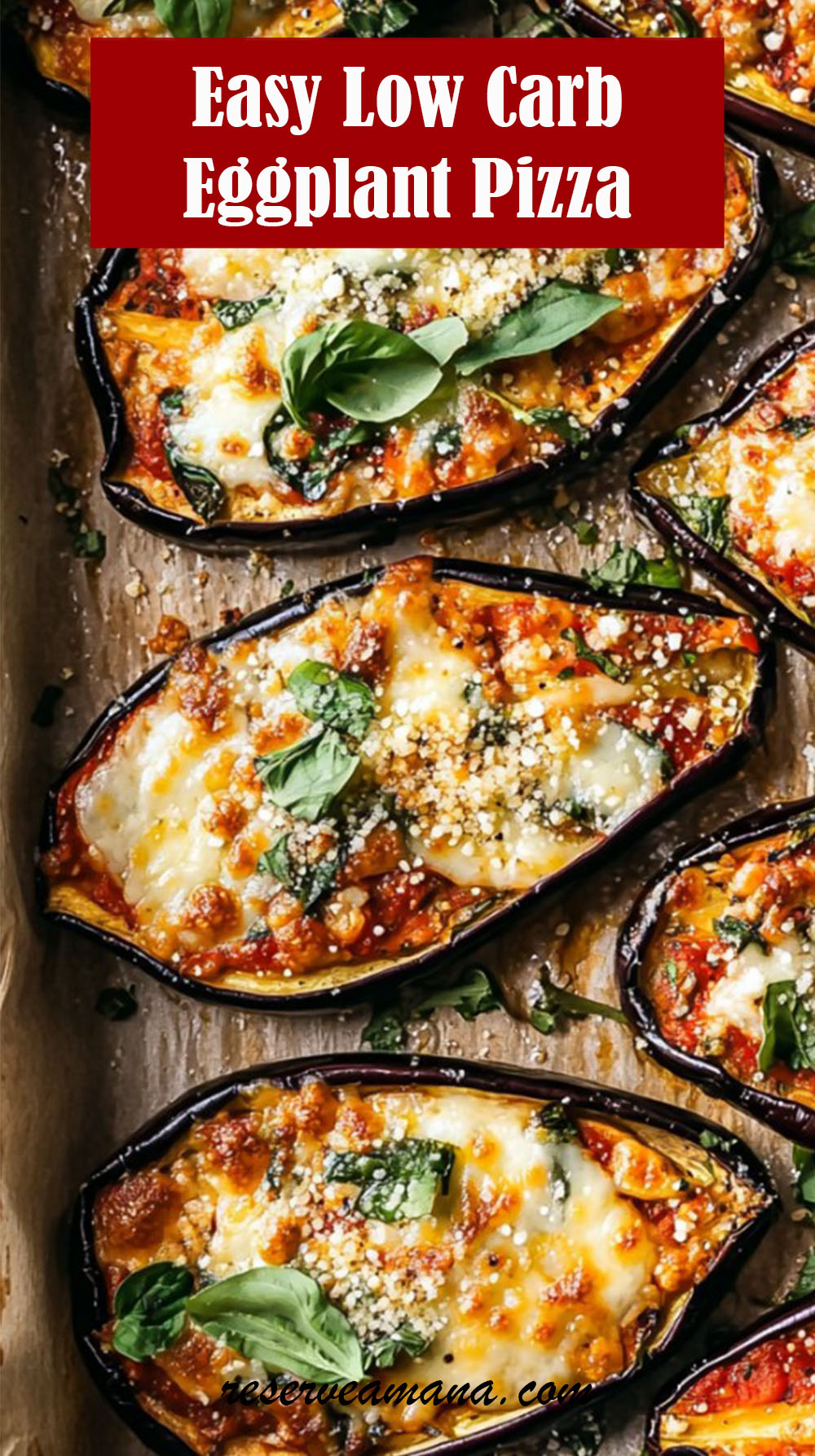 Easy Low Carb Eggplant Pizza