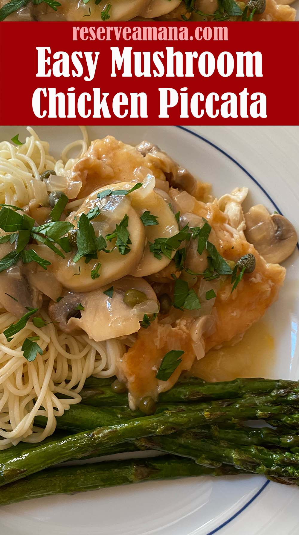 Easy Mushroom Chicken Piccata