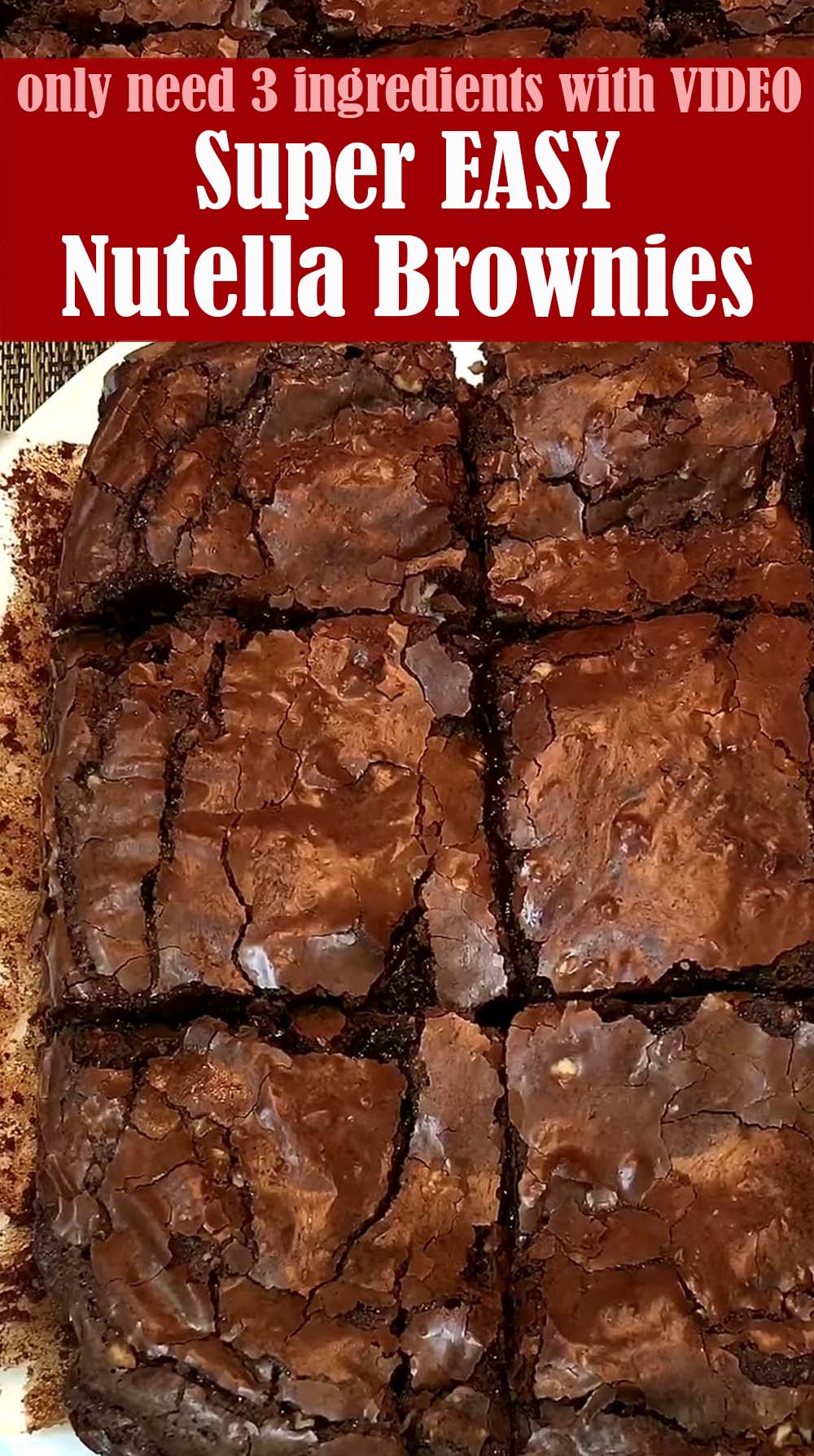 Easy Nutella Brownies Recipe