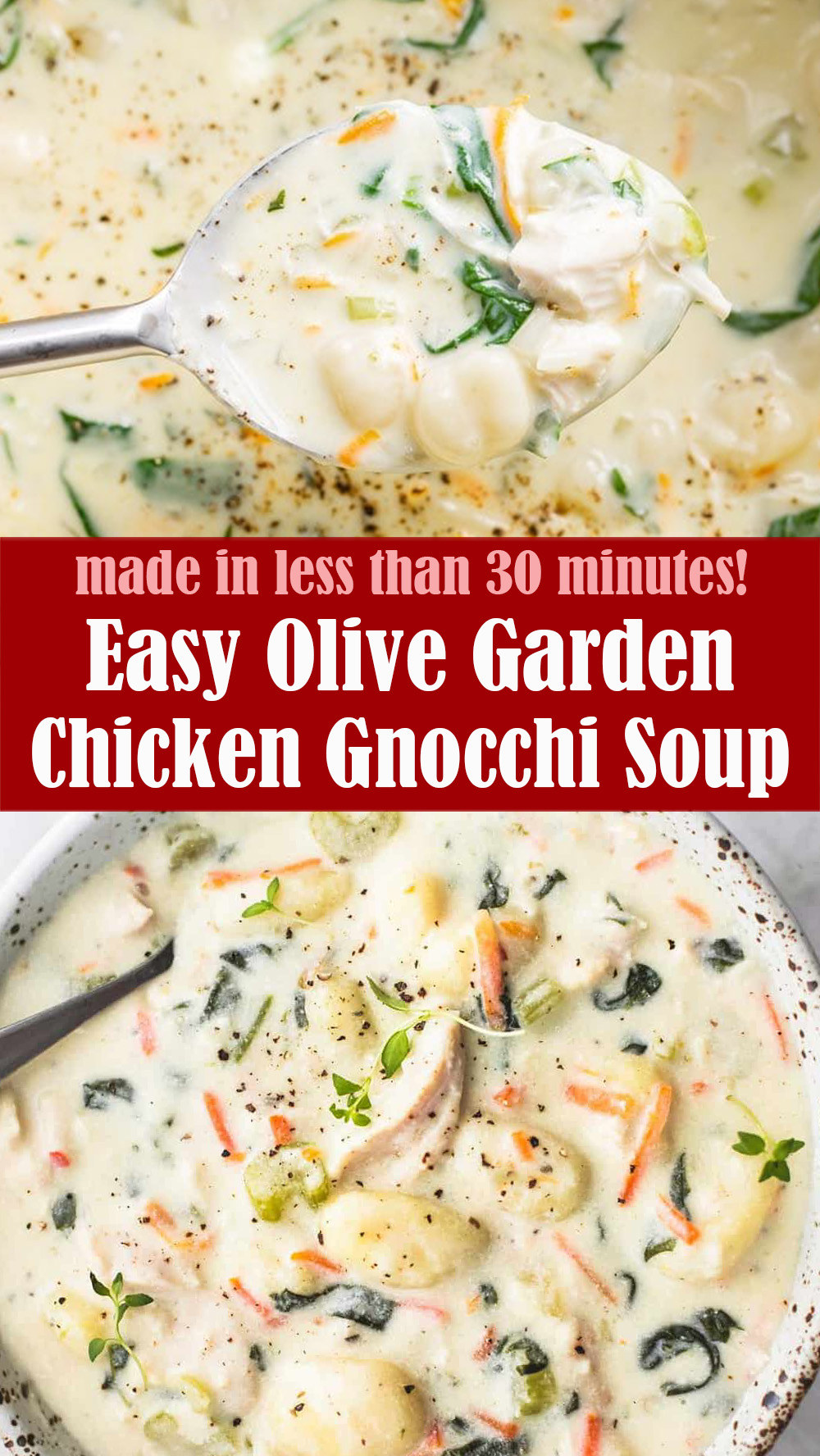 Easy Olive Garden Chicken Gnocchi Soup