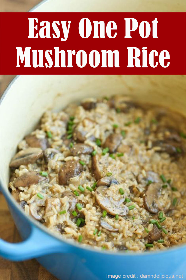Easy One Pot Mushroom Rice Recipe