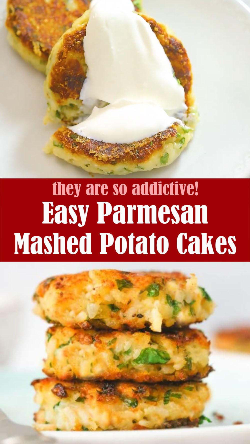 Easy Parmesan Mashed Potato Cakes