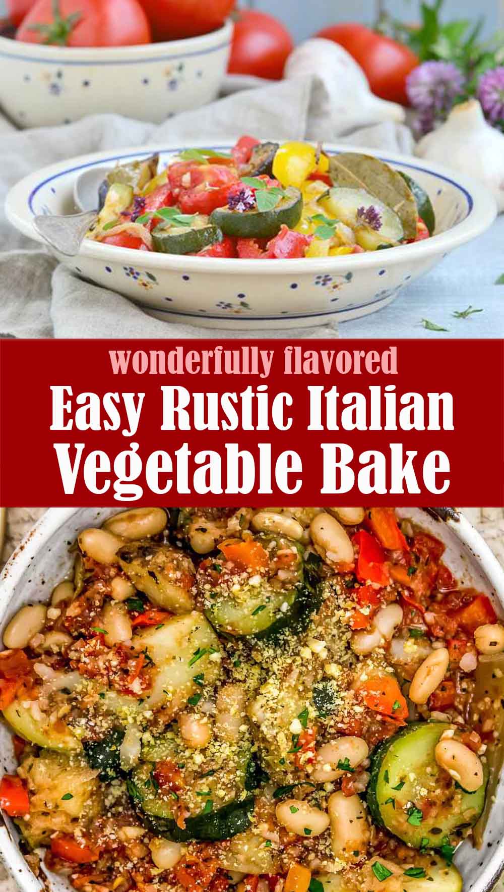 Easy Rustic Italian Vegetable Bake