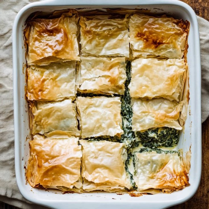 Easy Spanakopita Recipe (Greek Spinach Pie)