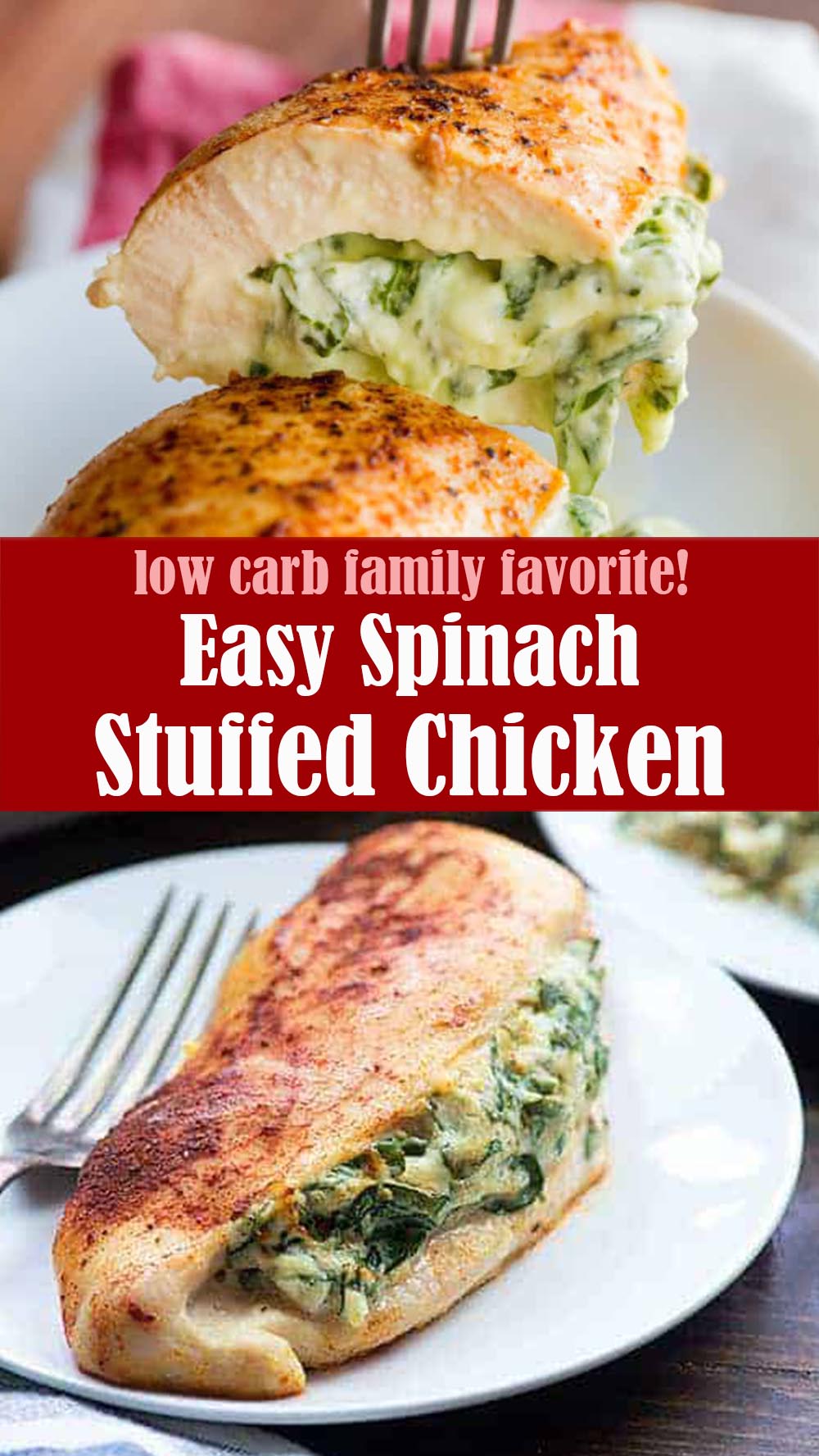 Easy Spinach Stuffed Chicken