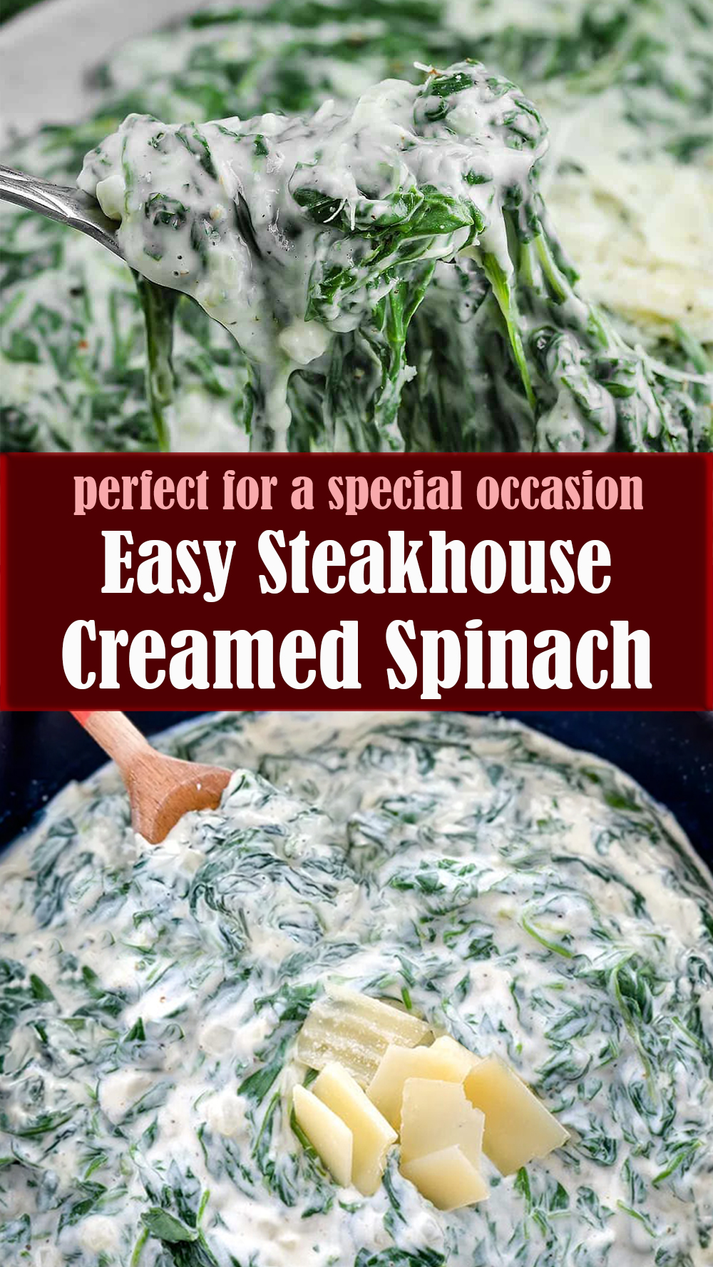 Easy Steakhouse Creamed Spinach