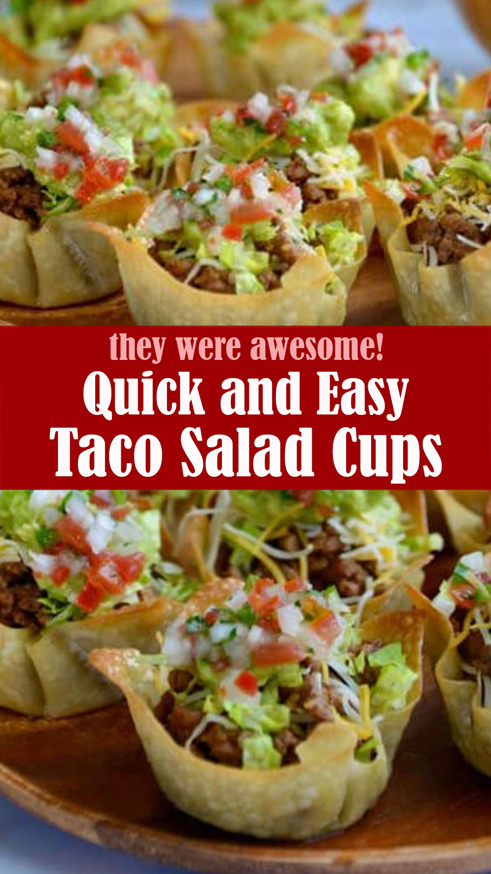 Easy Taco Salad Cups