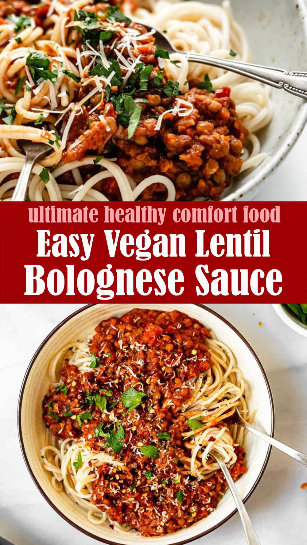 Easy Vegan Lentil Bolognese Sauce