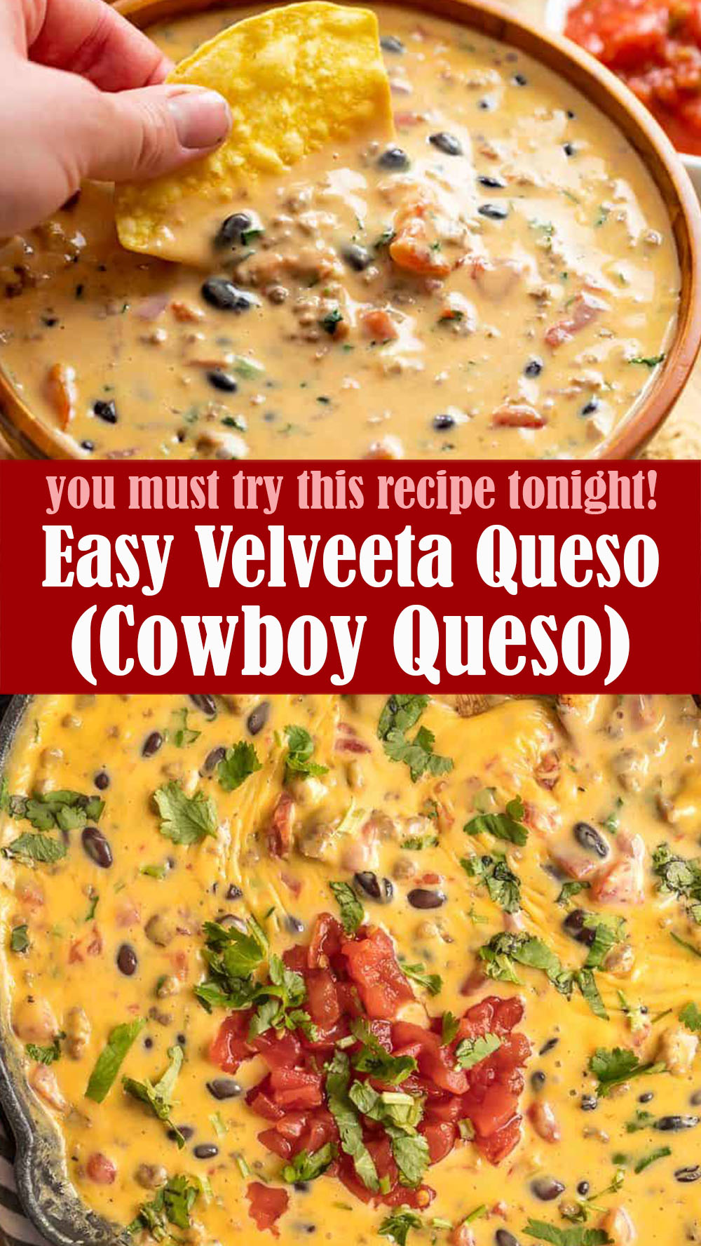 Easy Velveeta Queso (Cowboy Queso)