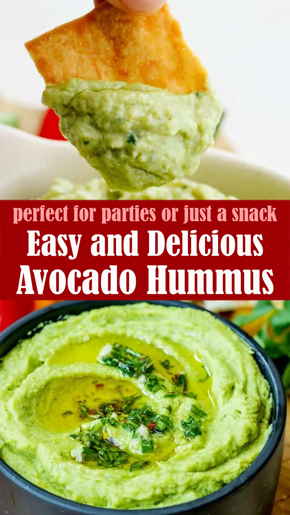 Easy and Delicious Avocado Hummus