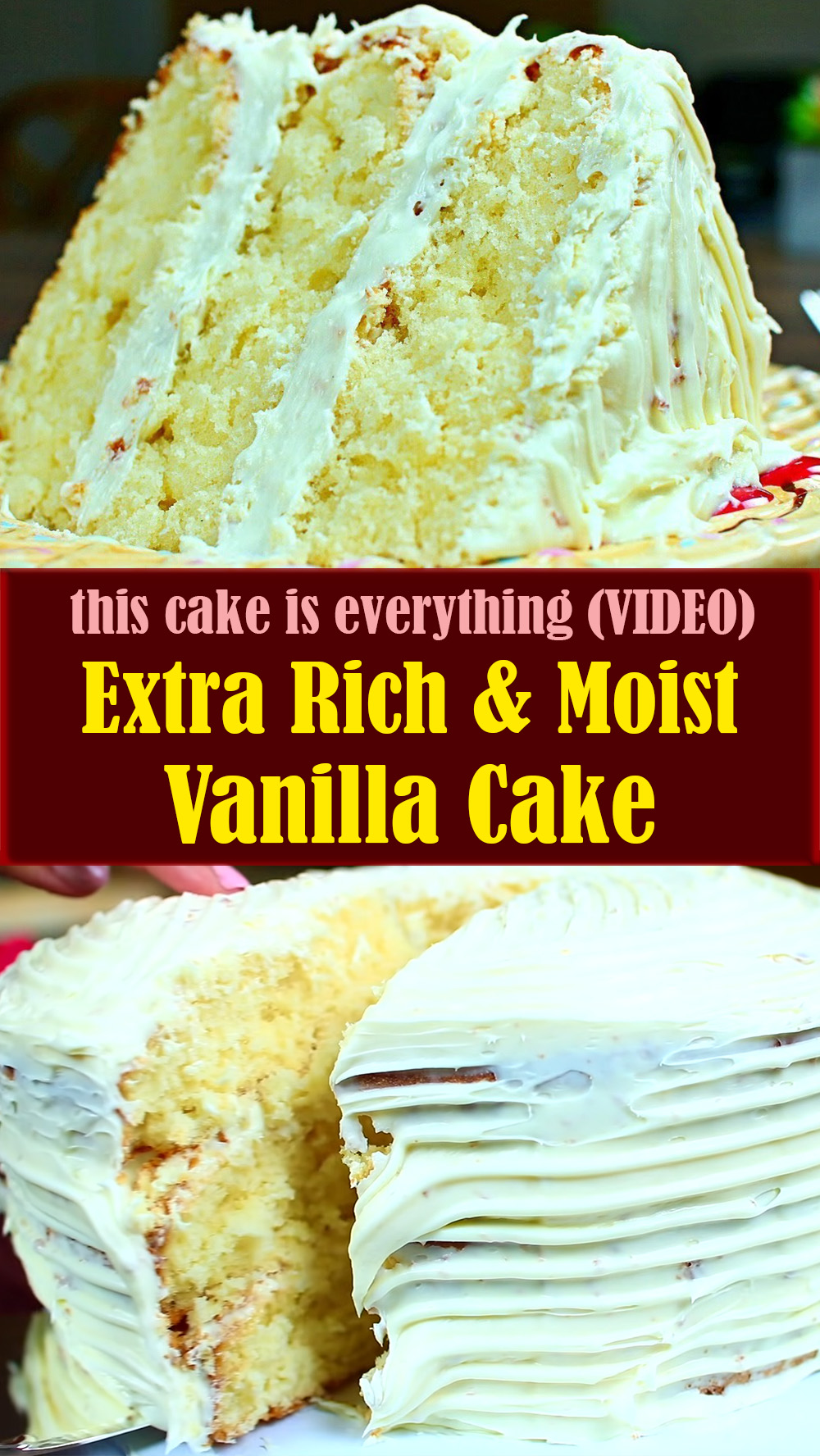 Extra Rich and Moist Vanilla Cake