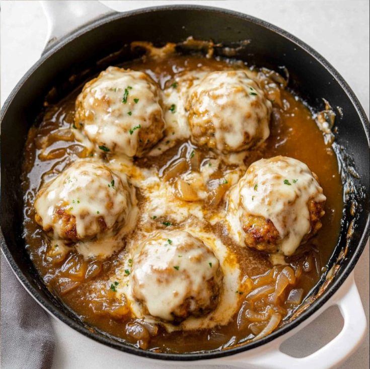 French Onion Salisbury Steak Recipe