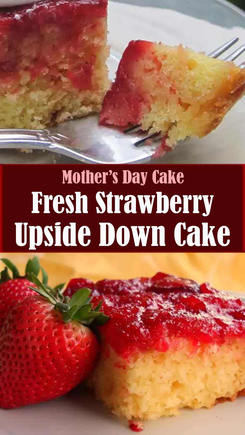 Fresh Strawberry Upside Down Cake