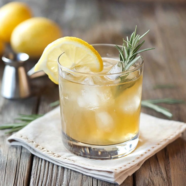 Ginger Lemon Whiskey Drink
