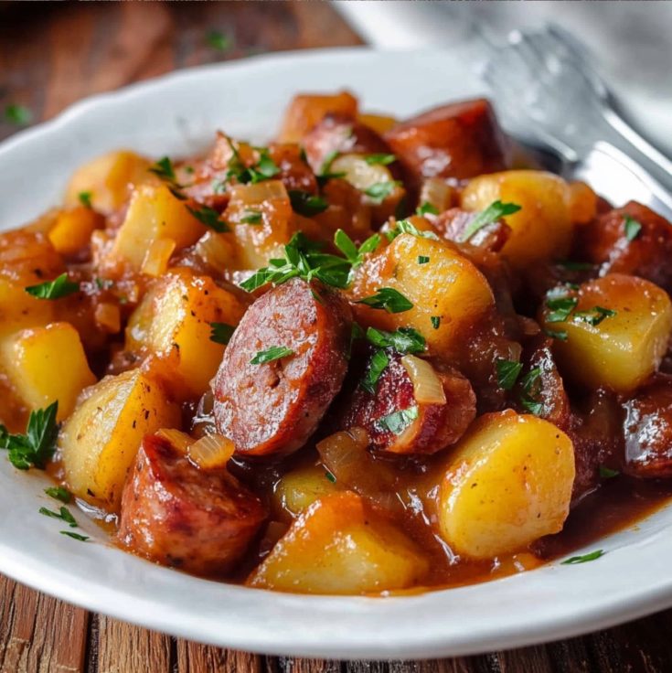 Goulash with Smoked Sausage and Potatoes