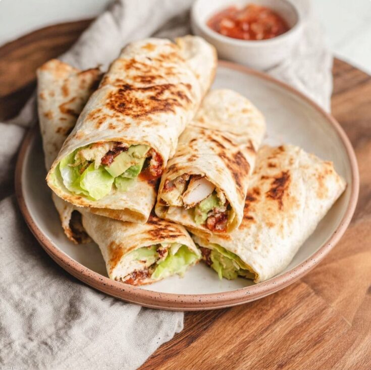 Grilled Avocado Chicken Wraps