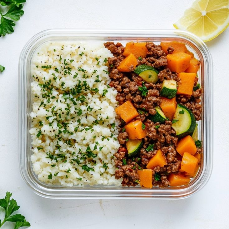 Ground Beef Zucchini Sweet Potato Skillet