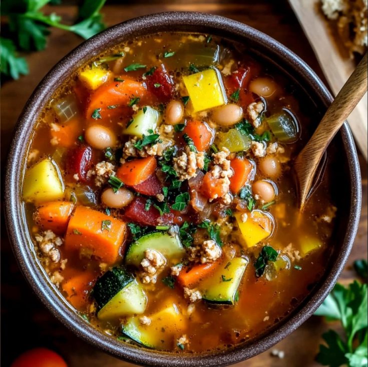 Ground Turkey Vegetable Soup
