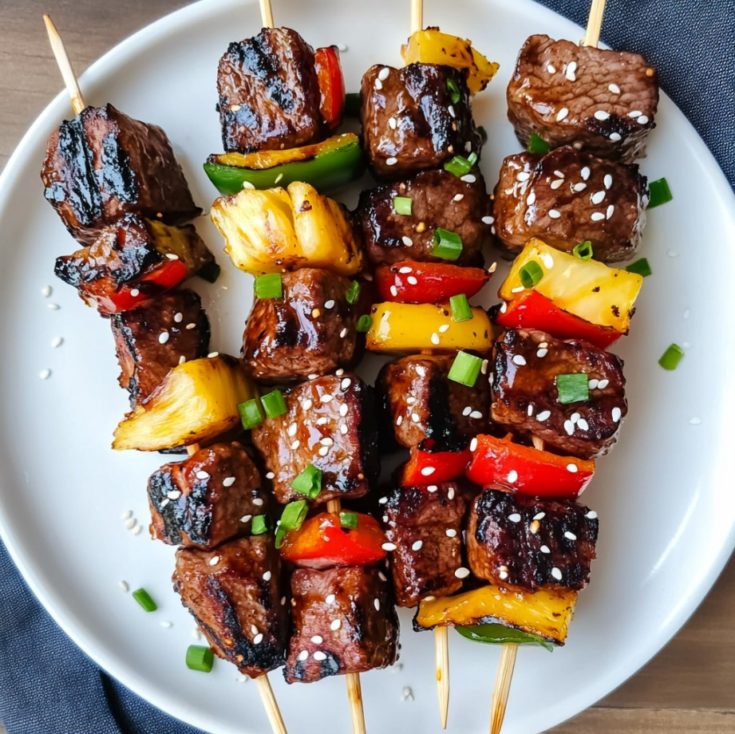Hawaiian Beef Skewers Recipe