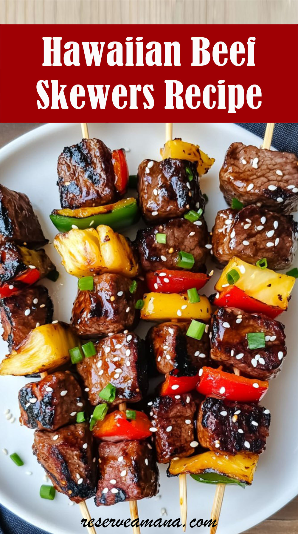 Hawaiian Beef Skewers Recipe