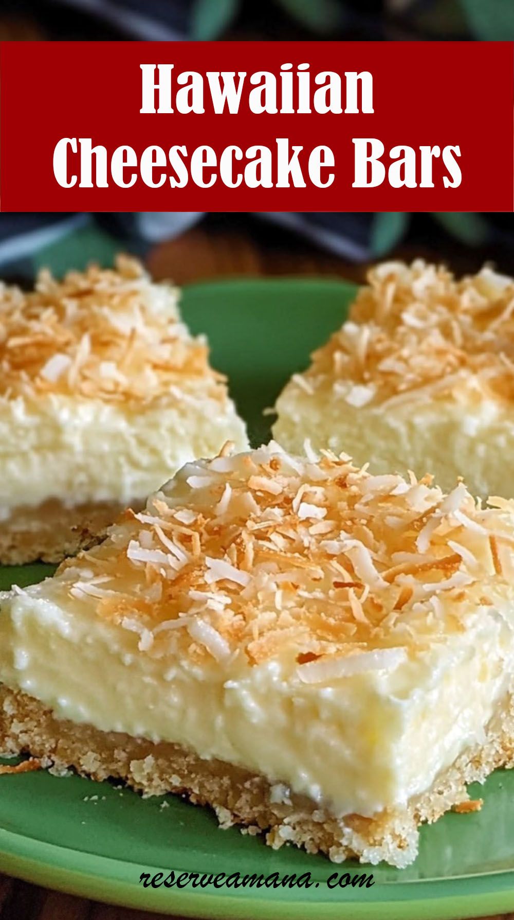 Hawaiian Cheesecake Bars