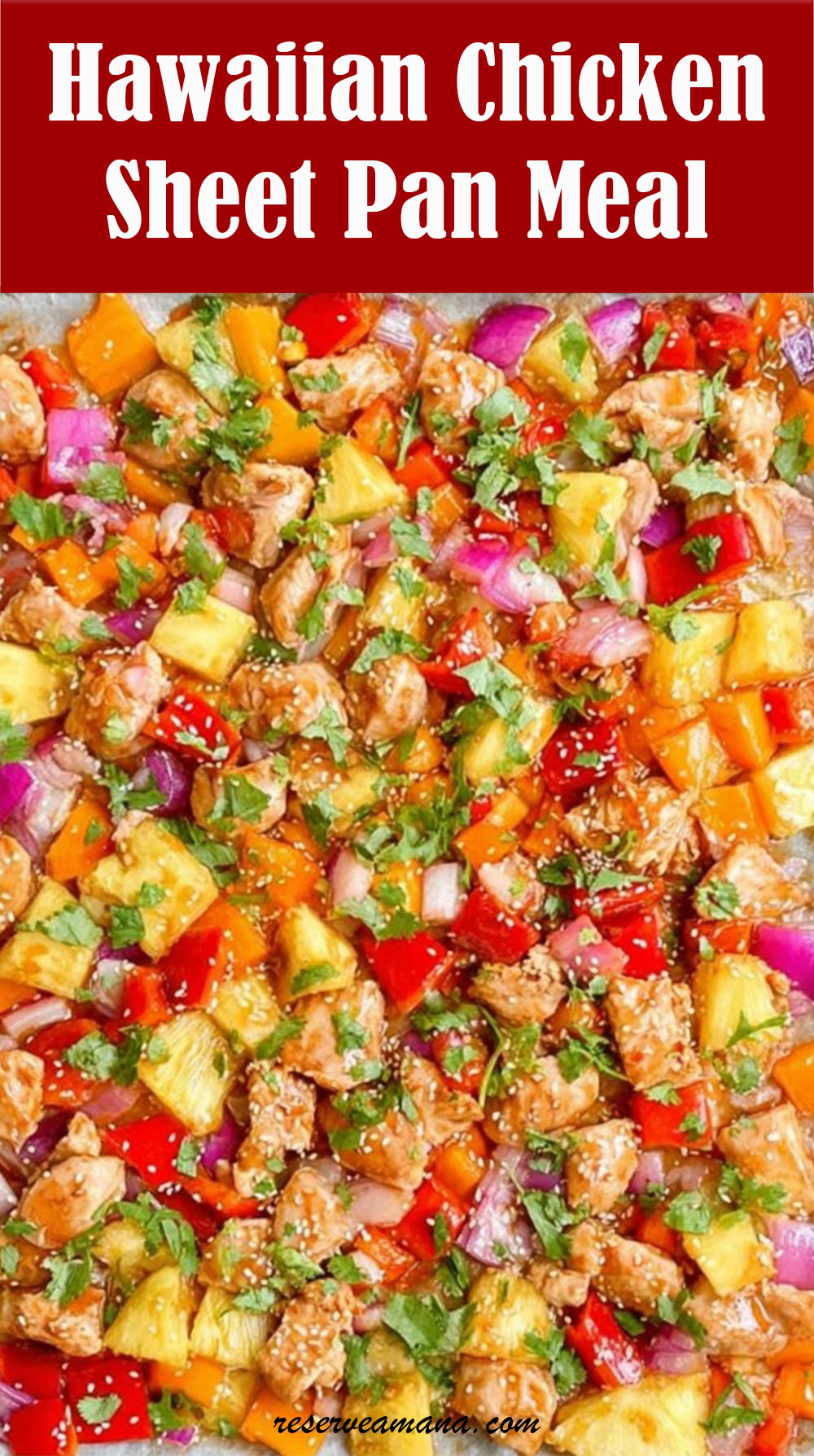 Hawaiian Chicken Sheet Pan Meal