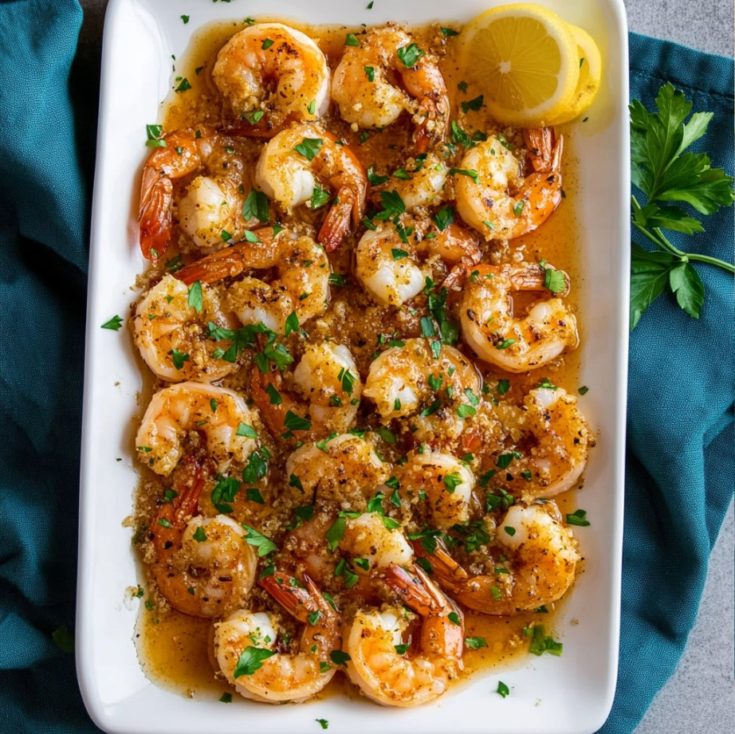 Hawaiian Style Garlic Shrimp