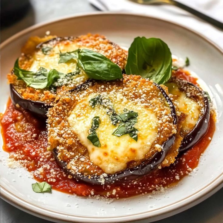 Healthy Air Fryer Eggplant Parmesan