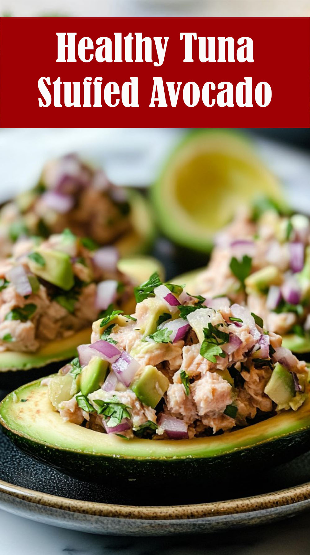 Healthy Tuna Stuffed Avocado