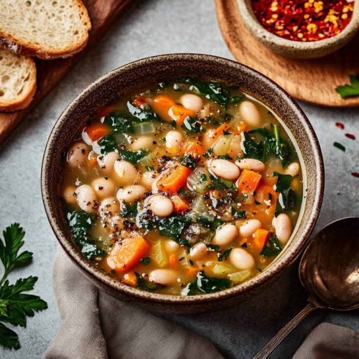 Hearty Tuscan White Bean Soup Recipe