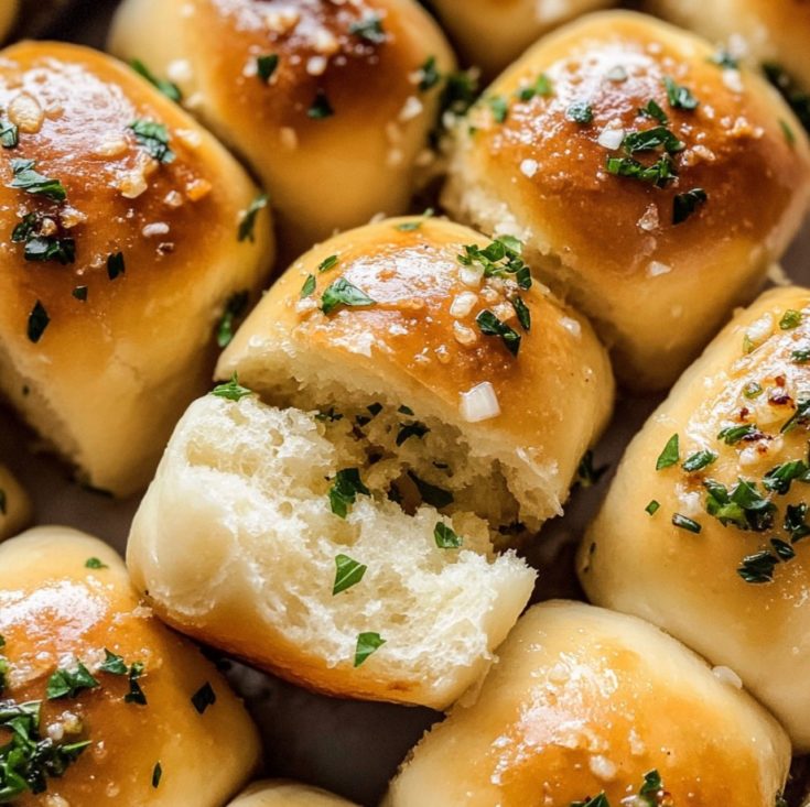 Homemade Garlic Bread Rolls