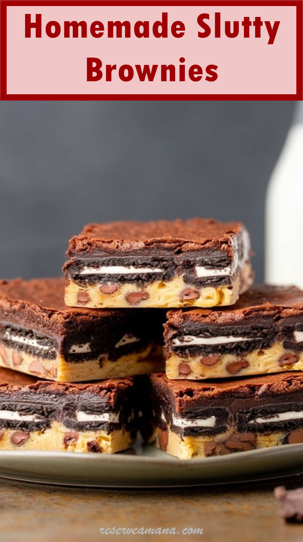 Homemade Slutty Brownies