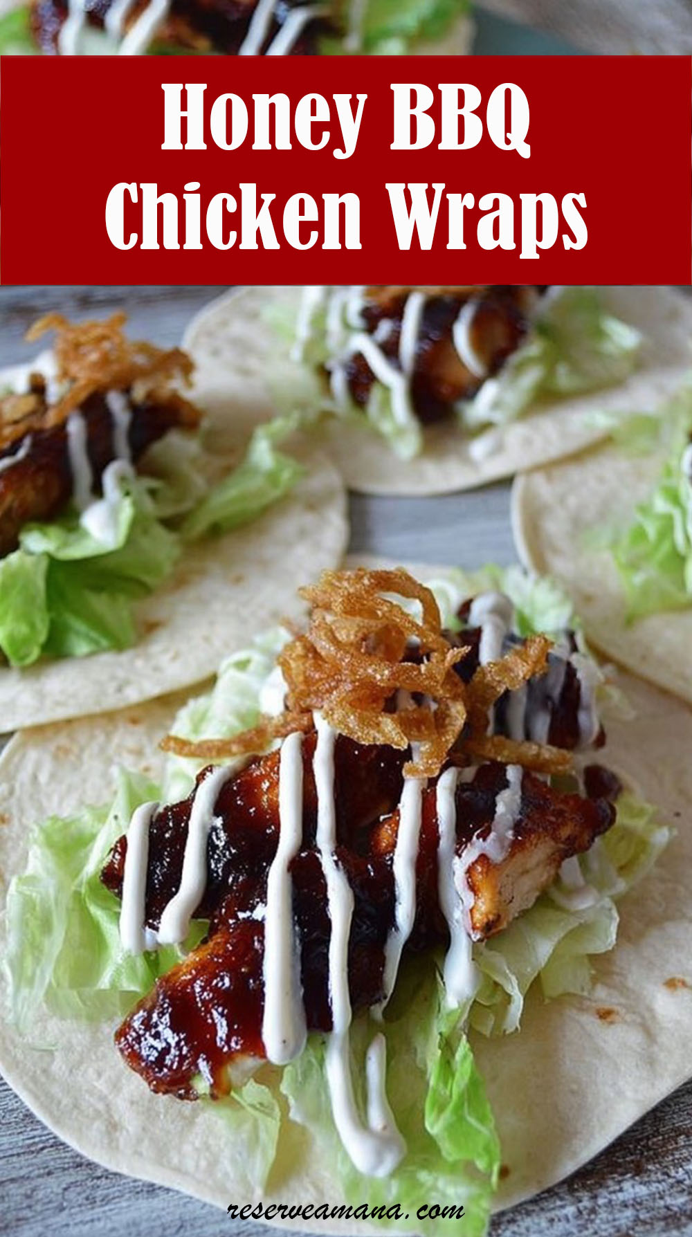 Honey BBQ Chicken Wraps