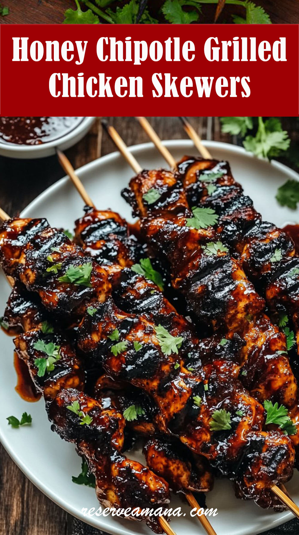 Honey Chipotle Grilled Chicken Skewers