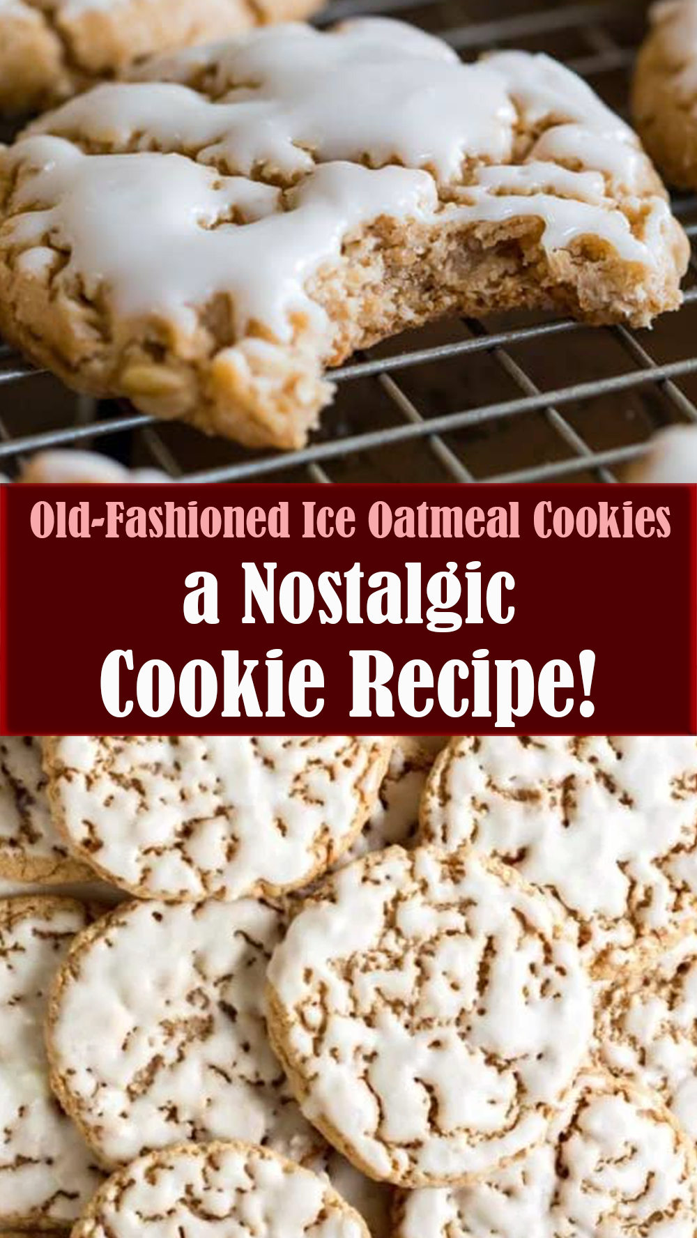 Iced Oatmeal Cookies Recipe