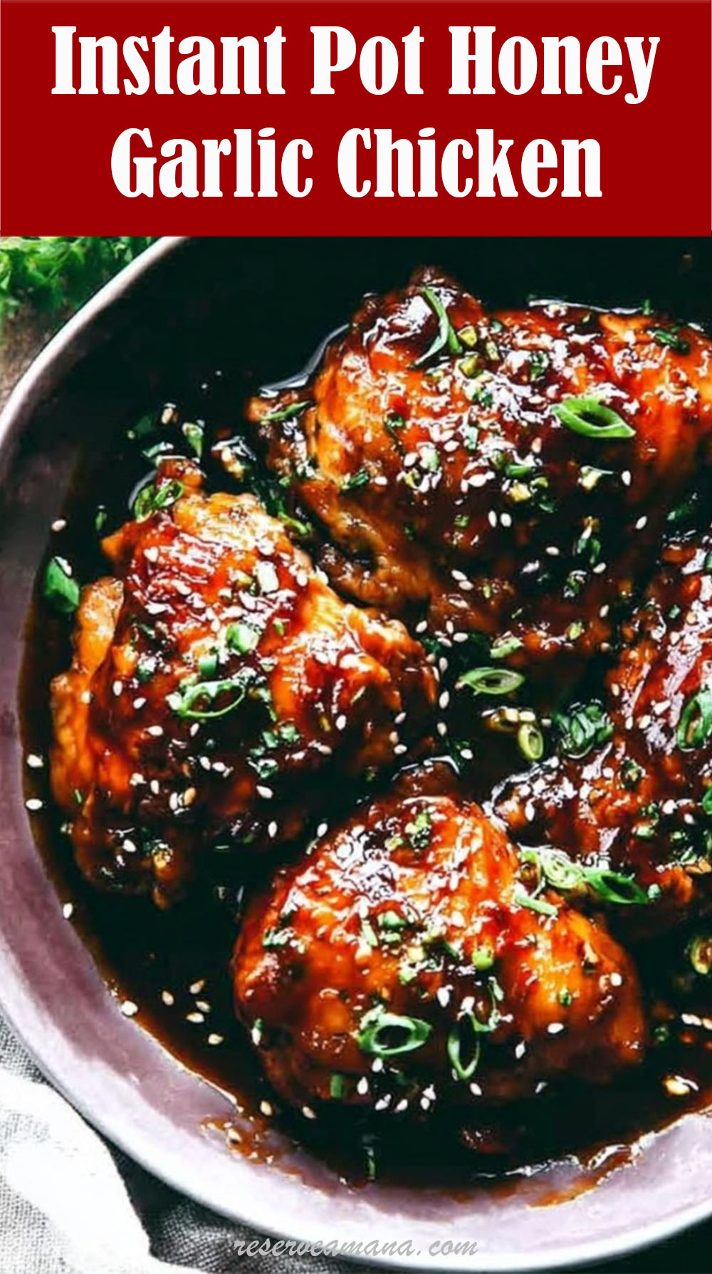 Instant Pot Honey Garlic Chicken