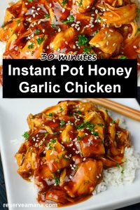 Instant Pot Honey Garlic Chicken Recipe – Reserveamana