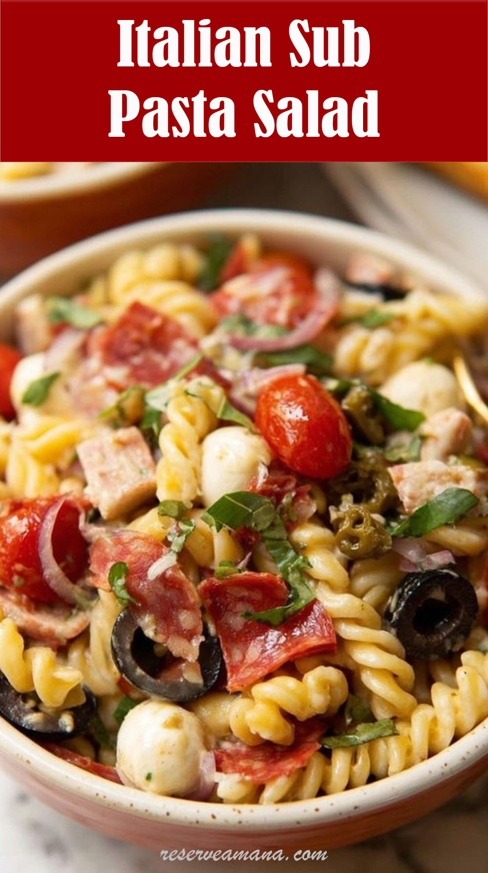 Italian Sub Pasta Salad