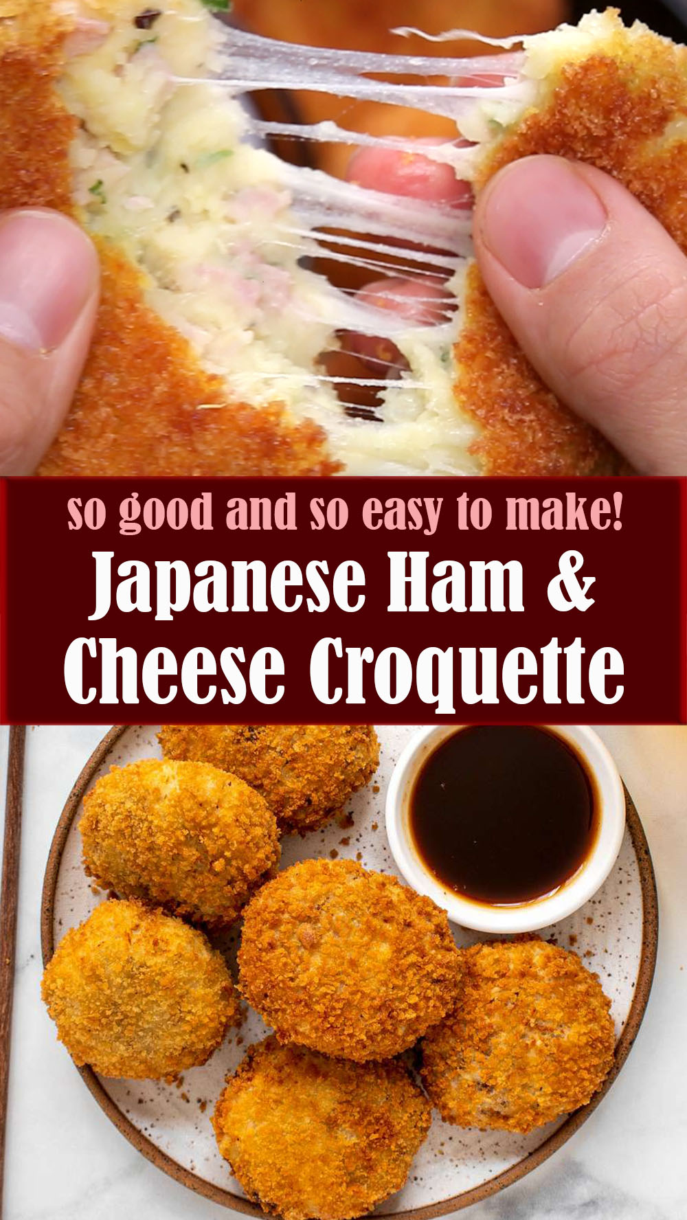Japanese Ham and Cheese Croquette