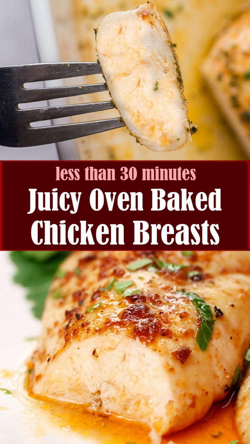 Juicy Oven Baked Chicken Breasts Reserveamana