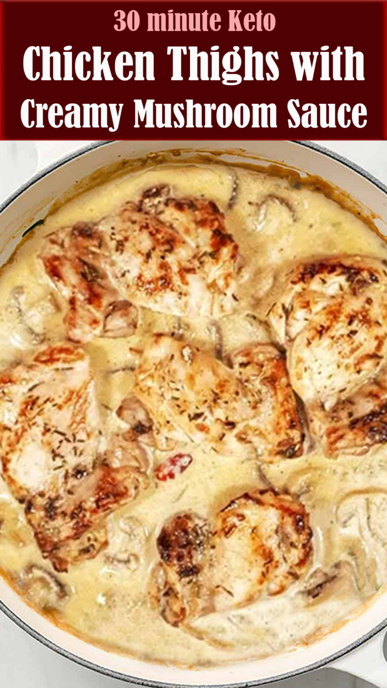 Keto Chicken Thighs with Creamy Mushroom Sauce – Reserveamana