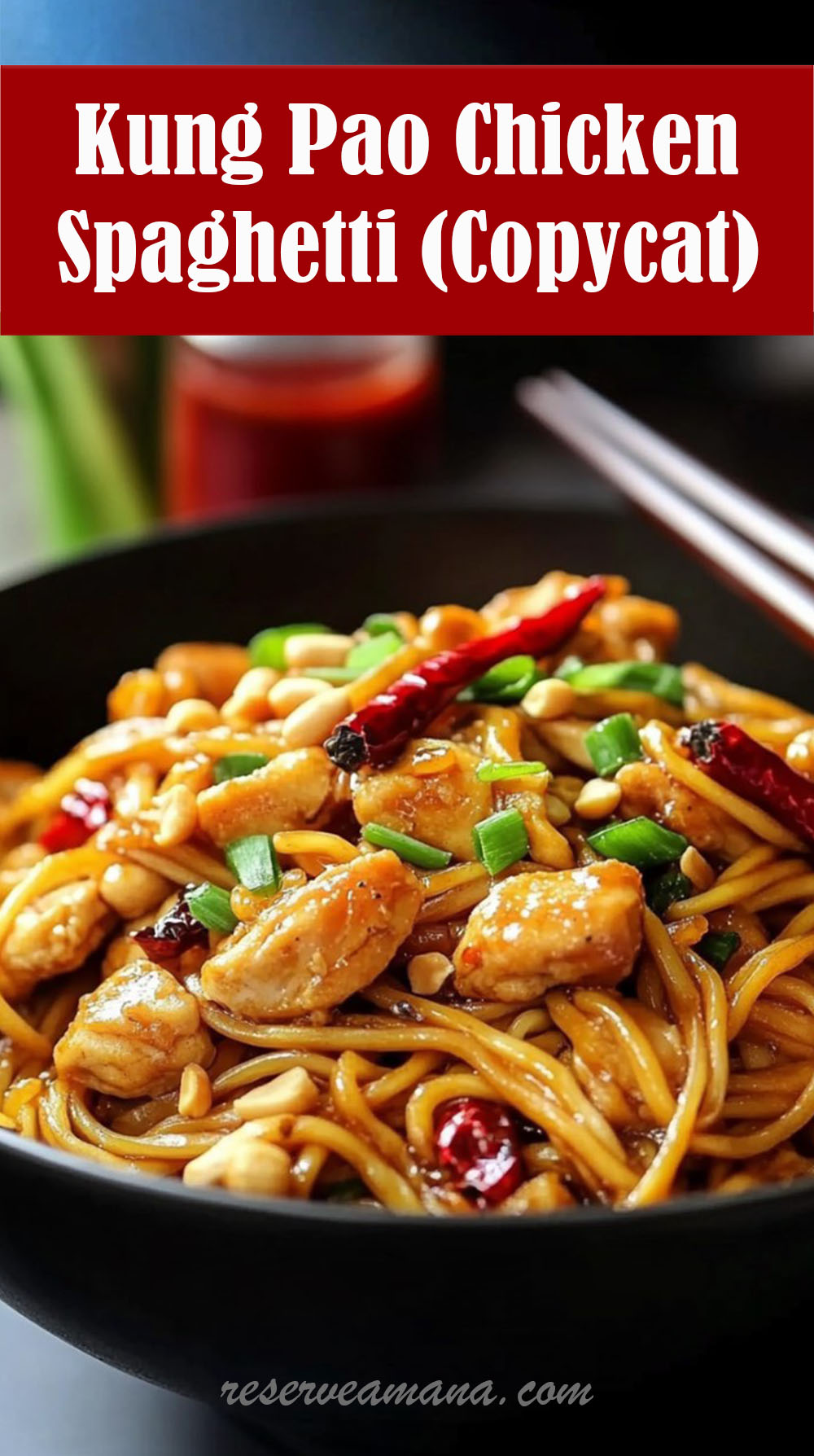 Kung Pao Chicken Spaghetti
