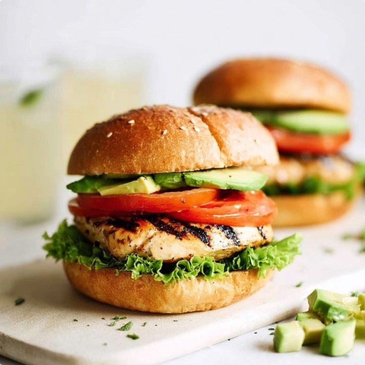 Marinated Grilled Chicken Sandwich
