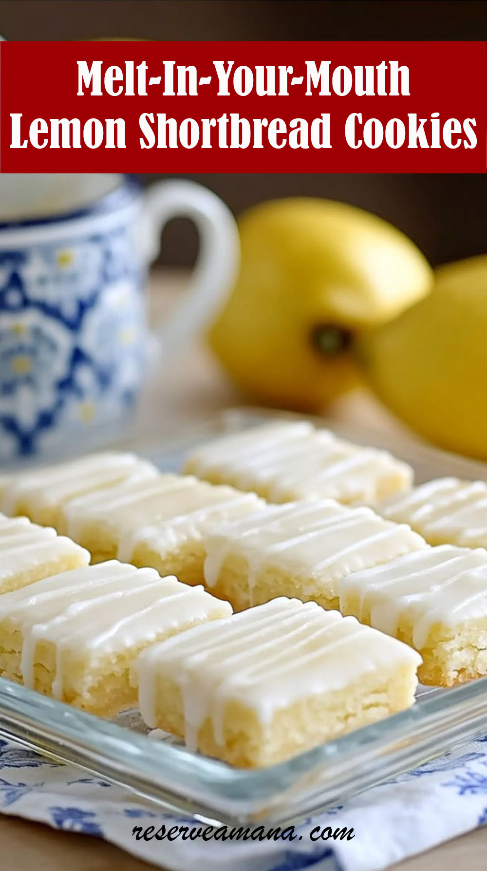 Melt-In-Your-Mouth Lemon Shortbread Cookies