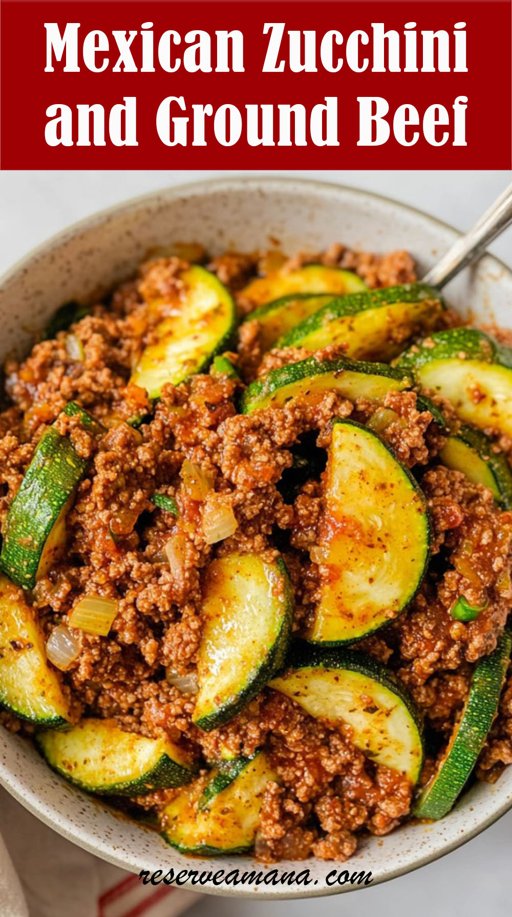 Mexican Zucchini and Ground Beef Skillet