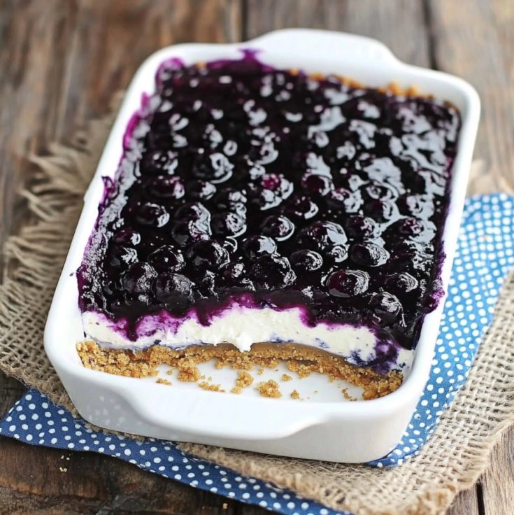 No Bake Blueberry Yum Yum Dessert Recipe